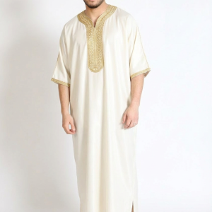 Private: Gandoura White/Gold Taille XL