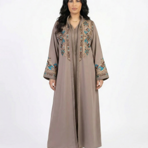 Private: Kimono Embroidered LS24R12 Taupe Taille L