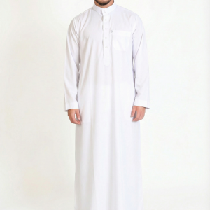 Private: Abaya Qatar - Taha White Taille 60
