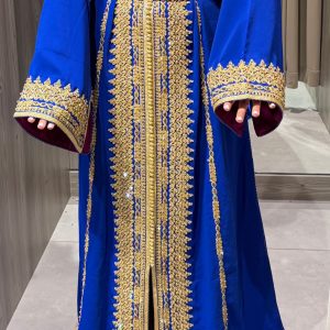 Private: Caftan crepe Royal Blue