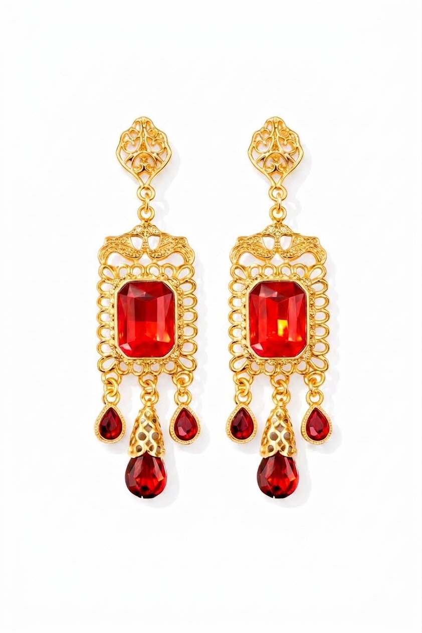 Earrings - main white