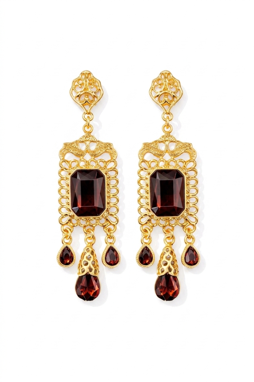 Earrings - main white