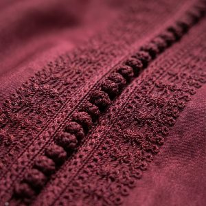 Caftan Sharga Premium Bordeaux - detail zoom