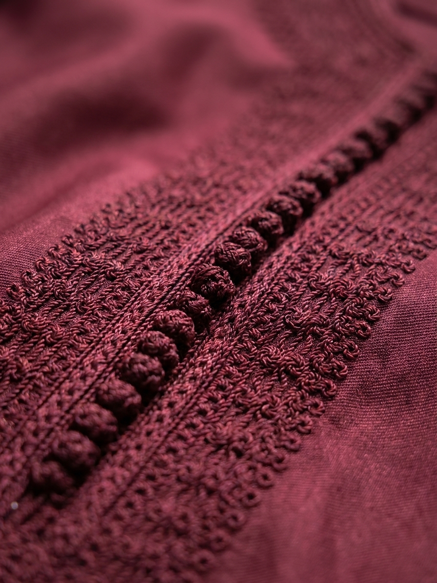 Caftan Sharga Premium Bordeaux - detail zoom