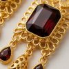 Boucles d'Oreilles Chandelier en Filigrane - detail zoom