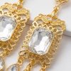 Boucles d'Oreilles Chandelier en Filigrane - detail zoom