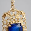 Boucles d'Oreilles Chandelier en Filigrane - detail zoom