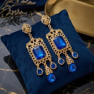 Boucles d'Oreilles Chandelier Ornementales - lifestyle