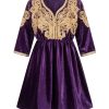 Caftan Velvet Loujayne - main white