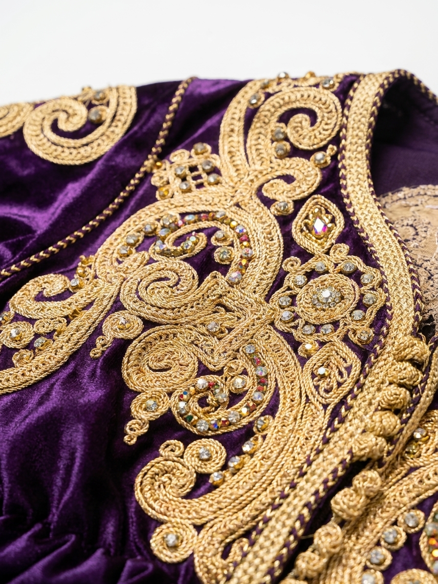 Caftan Velvet Loujayne - detail zoom