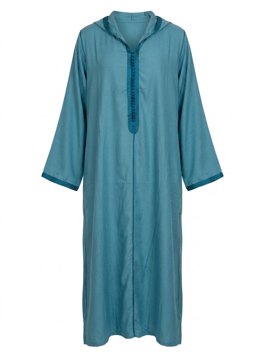 Djellaba Gandoura Brodée - main white