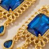 Boucles d'Oreilles Chandelier en Filigrane - detail zoom