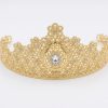 Diadème Royal de Princesse en Strass - main white