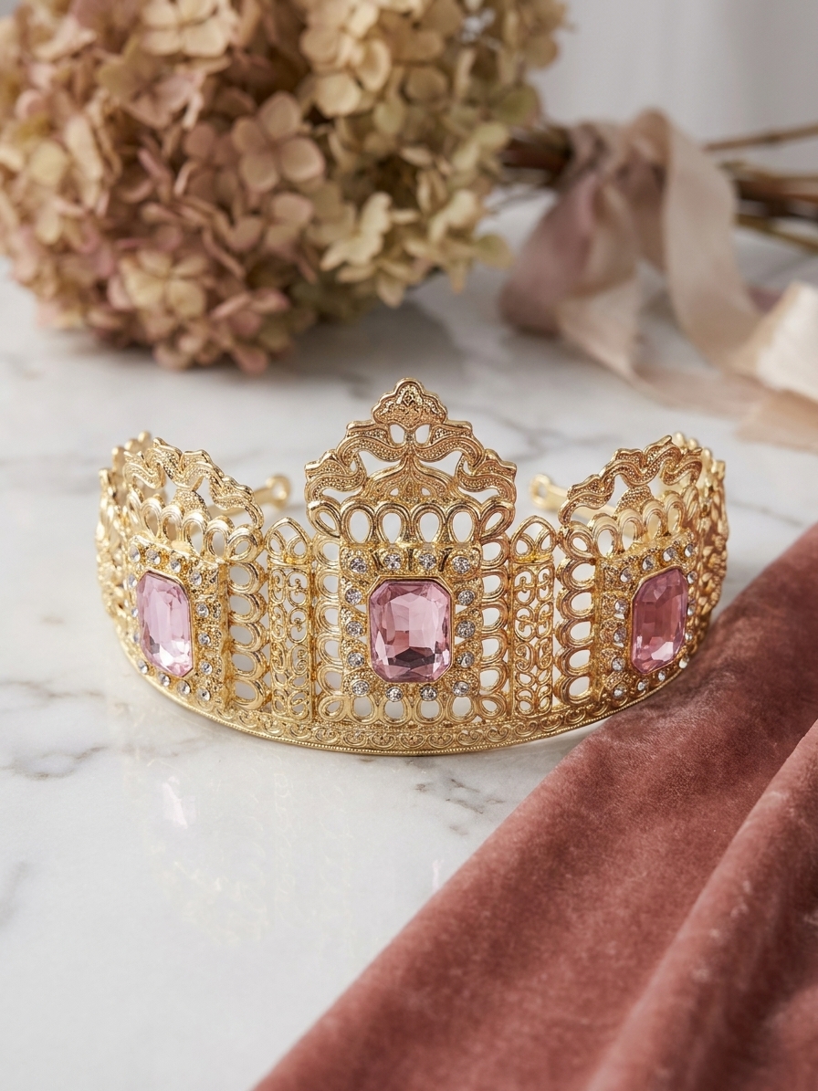 Couronne Majestueuse aux Motifs Arabesques - lifestyle