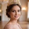 Couronne Majestueuse aux Motifs Arabesques - worn festive
