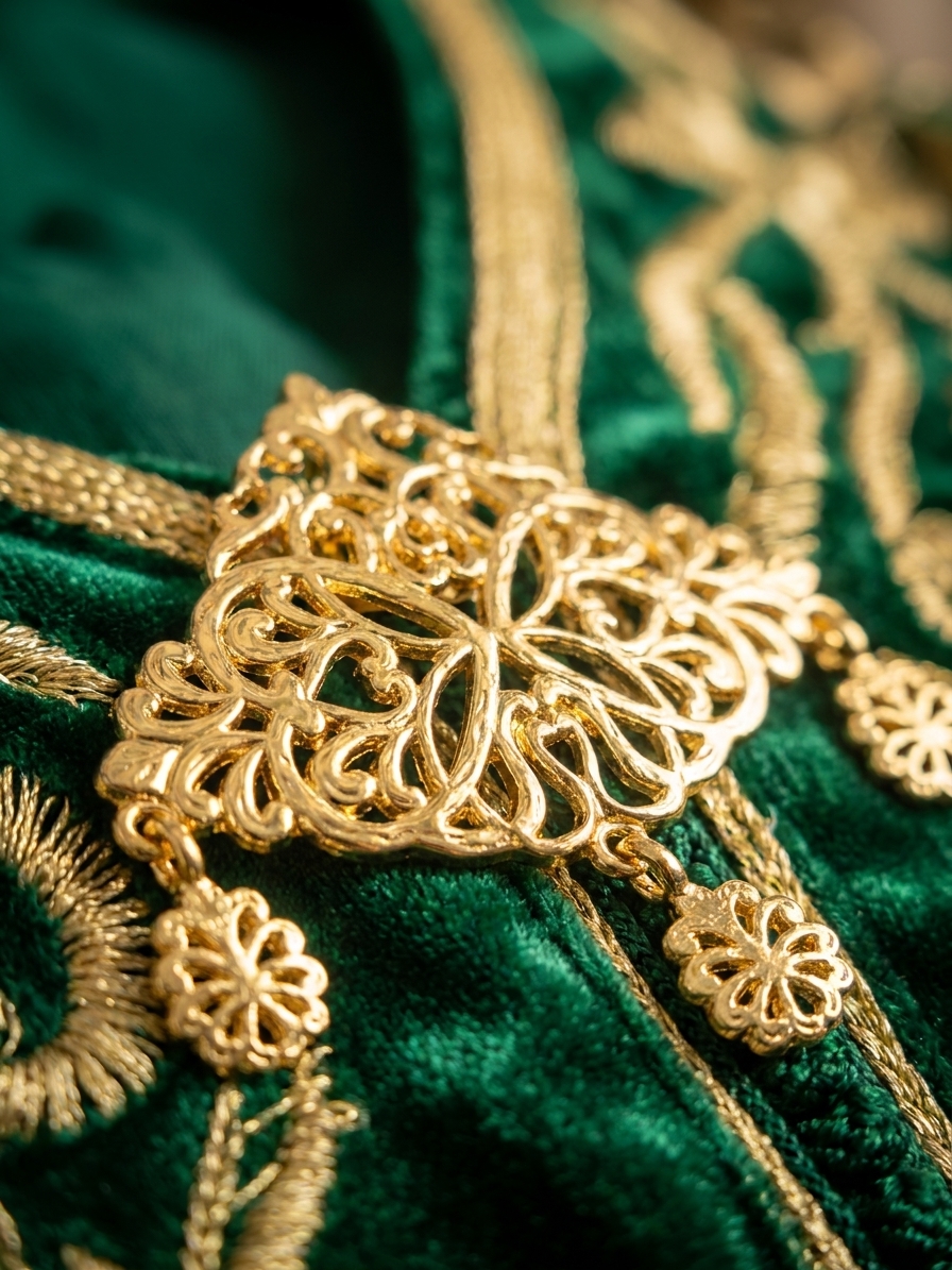 Broche Ornementale en Filigrane - detail zoom