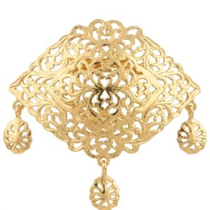 Broche Neyla Gold - packshot fond blanc
