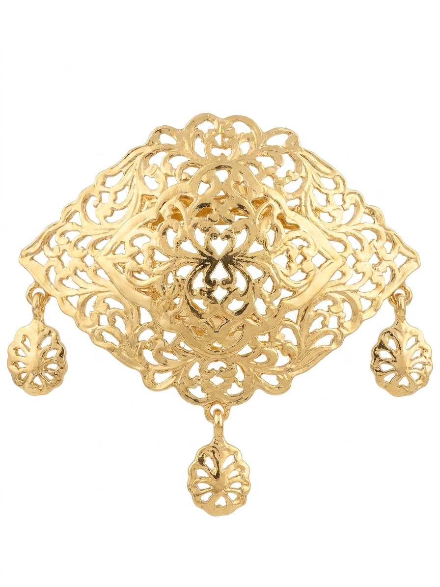 Broche Neyla Gold - packshot fond blanc