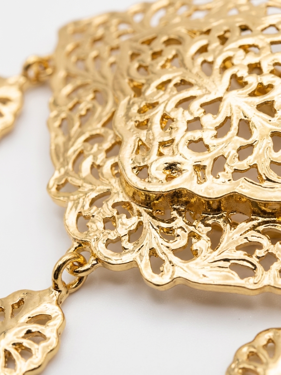 Broche Orientale en Filigrane - detail zoom