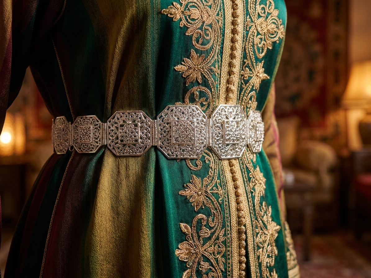 snp-img-616 Ceinture Aziza à Maillons Filigranés - worn festive