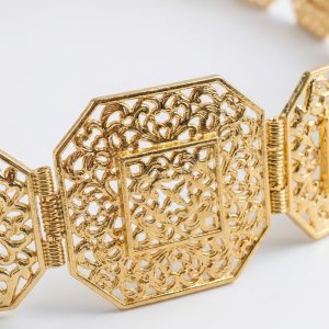 Ceinture Aziza à Maillons Filigranés Gold - zoom detail