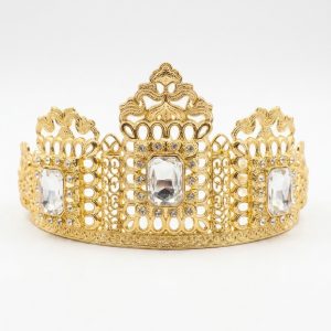 Couronne Majestueuse aux Motifs Arabesques White - packshot fond blanc