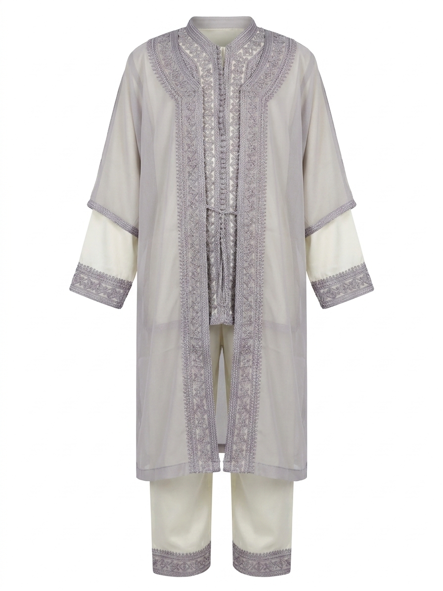 snp-img-705 Ensemble Jabador en Mousseline Brodé - main white