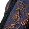 Gilet Long en Brocart Floral - detail zoom