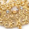 Broche Orientale à Pendentif Goutte - detail zoom