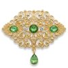 Broche Orientale à Pendentif Goutte - main white