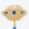 Broche Orientale à Pendentif Goutte - main white