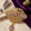 Broche Orientale à Pendentif Goutte - lifestyle