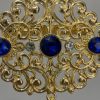 Broche Orientale à Pendentif Goutte - detail zoom