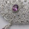 Broche Ornementale avec Pendentif - detail zoom
