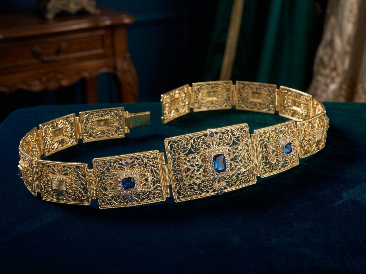 Ceinture Bijou Orientale Baby blue - lifestyle
