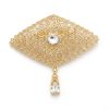 Broche Orientale Aziza - main white