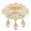 Broche Orientale Iman White - packshot fond blanc