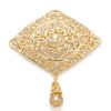 Broche Ornementale Kenza - main white