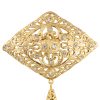 Broche Ornementale Kenza - main white