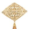 Broche Ornementale Kenza - main white