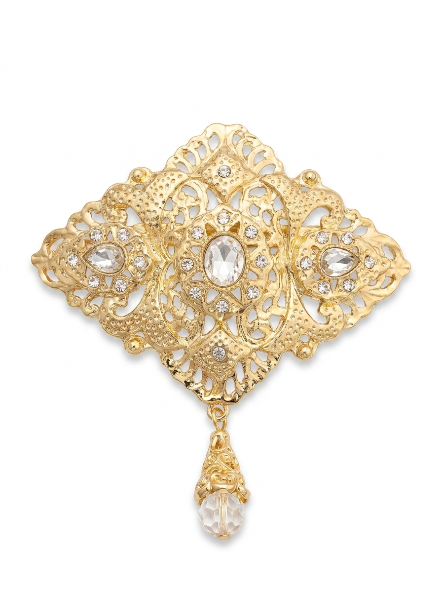 Broche Orientale Asmaa - main white