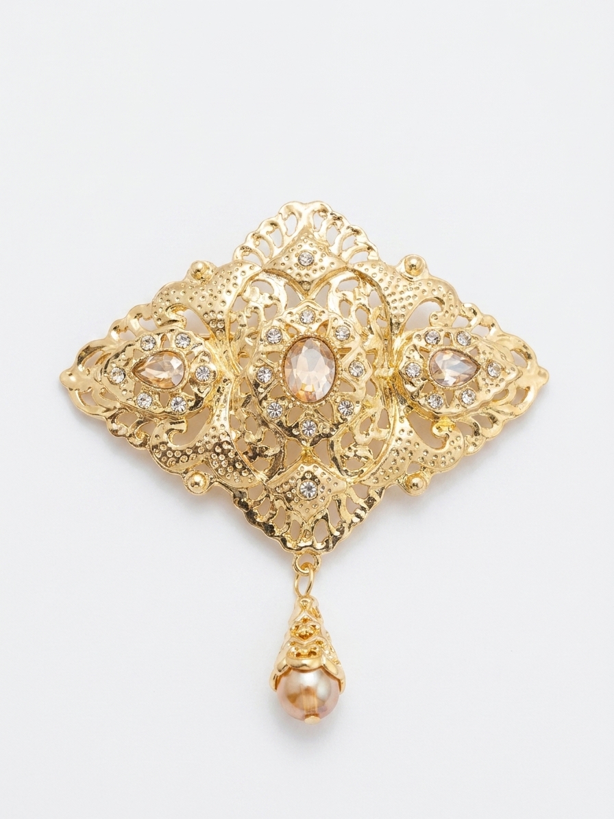Broche Orientale Asmaa - main white