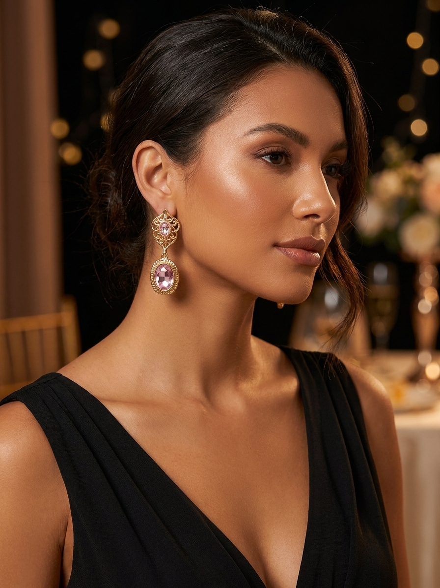 Boucles Élégance Orientale - worn festive