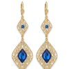 Boucles d'Oreilles Pendantes Style Oriental - main white