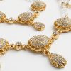 Parure de Bijoux Scintillante aux Motifs Gouttes - detail zoom