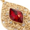 Boucles d'Oreilles Pendantes Style Oriental - detail zoom