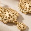 Boucles Pendantes Ajourées - detail zoom
