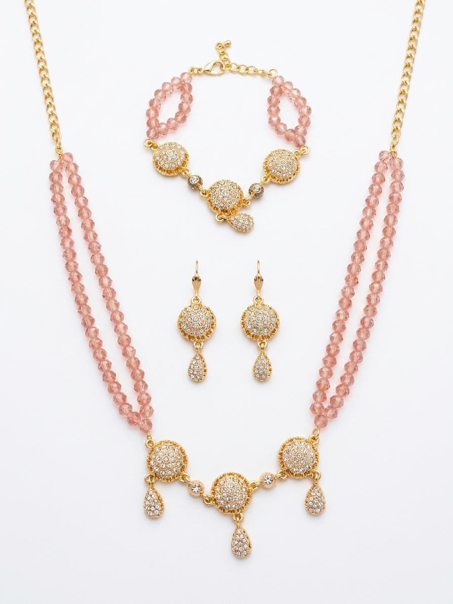 Parure de Cérémonie d'Inspiration Orientale - main white