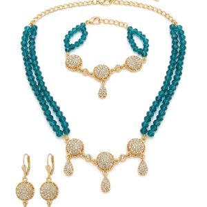 Parure de Cérémonie d'Inspiration Orientale - main white