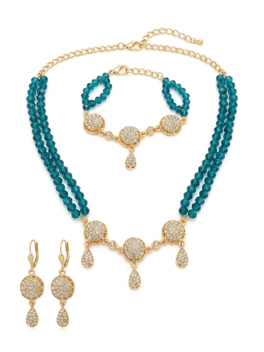 Parure de Cérémonie d'Inspiration Orientale - main white